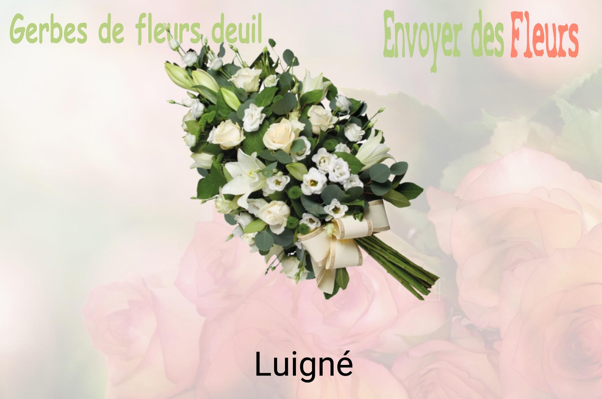 Gerbe de fleurs de deuil livrée à Luigné
